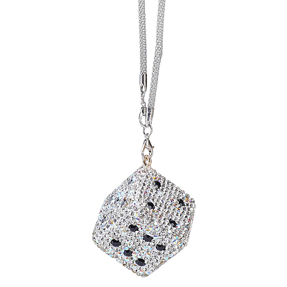 1Pc Metal Rhinestone Car Pendant Decorations