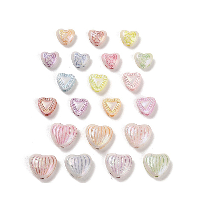 Пластиковые бусины, ремесло бусы, сердце