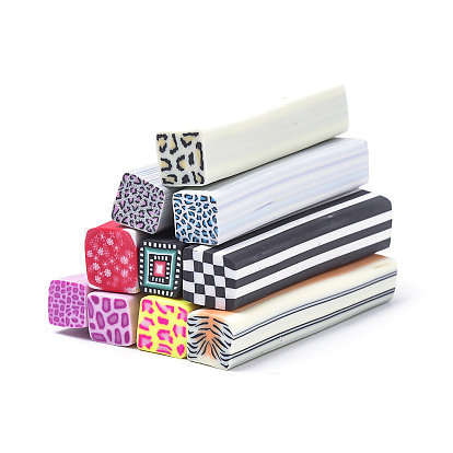 Ручной полимерной глины украшения искусства ногтя, Модные уходу за ногтями, трубы без отверстий , кубоид