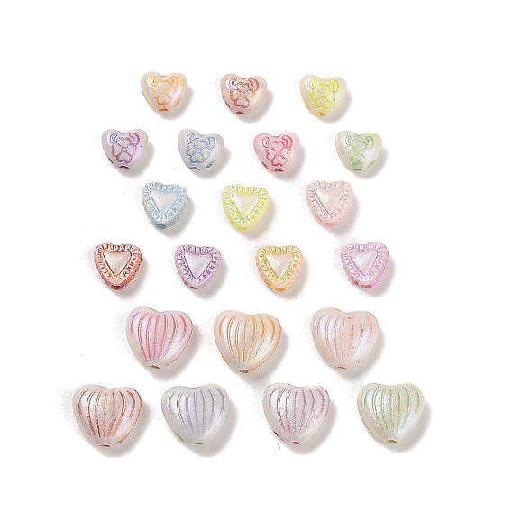 Пластиковые бусины, ремесло бусы, сердце