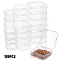 120 шт. 3 стили пластиковые контейнеры для хранения бусин, квадратный
