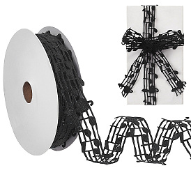 2 ruban polyester en paquet, plat avec motif note de musique