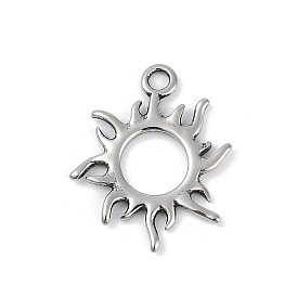 316 Surgical Stainless Steel Pendants, Sun Charm