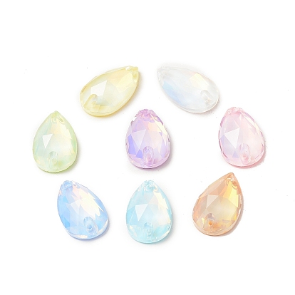 Каплевидная форма с эффектом мокко пришивка стразами, k 5 стеклянный страз, 2-отверстие ссылка, плоская спинка с покрытием, швейные украшения