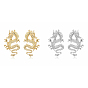 Alloy Dragon Stud Earrings, Gothic Jewelry for Men Women