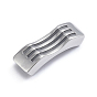 Retro 304 Stainless Steel Links, for Leather Cord Bracelets Making, Wave