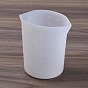 Silicone Measuring Cups, with Scale & Double Spout, Resin Craft Mixing Tools
