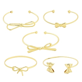 Brass Bowknot Bangles for Women