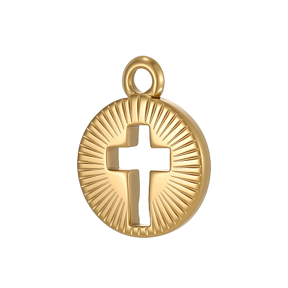 304 прелести нержавеющей стали, крестик, ионное покрытие (ip)