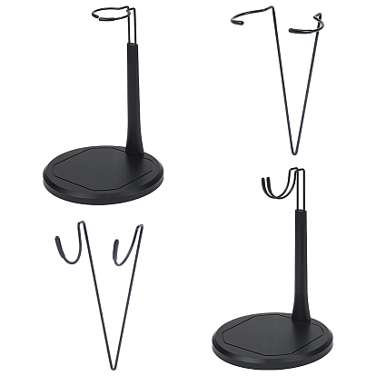 Регулируемые железные подставки для кукол с пластиковым основанием