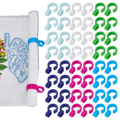 48шт 6 цвета пластиковые ветрозащитные клипсы, нескользящий пластиковый крючок для одежды