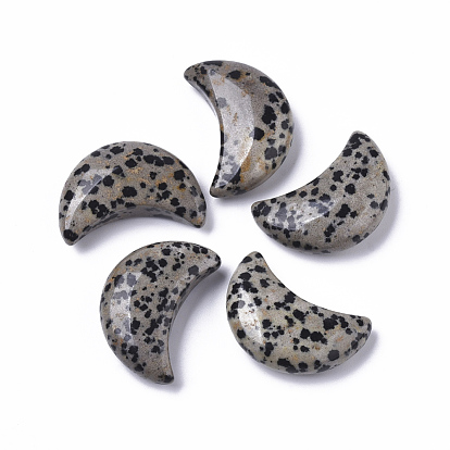 Moon Shape Healing Crystal Pocket Palm Stones, for Chakra Balancing, Jewelry Making, Home Decoration