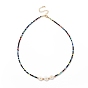 Shell Sunflower & Glass Beaded Necklace for Women