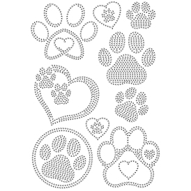 Glass Hotfix Rhinestone, Iron on Appliques, Costume Accessories, for Clothes, Bags, Pants