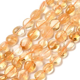 Natural Citrine Beads Strands, Nuggets Beads, Tumbled Stone