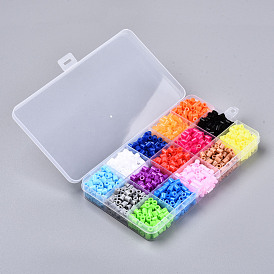 1000pcs 5x5mm Tube Mixed Color PE Fuse Beads DIY Melty Beads with
