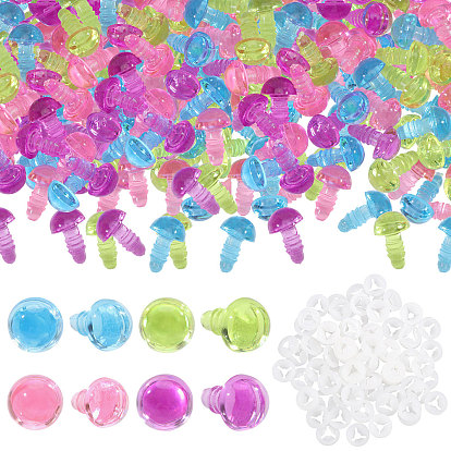 80сумки 4 цветные пластиковые безопасные поделки глаз, для поделок куклы игрушки кукольные плюшевые животные изготовление