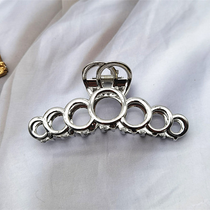 Заколка для волос в виде геометрического круга – просто, выдолбить, зажим в форме акулы для женщин.