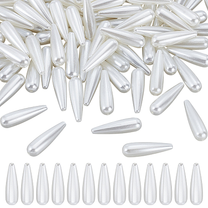 100 шт. бусины из искусственного жемчуга из АБС-пластика, слеза