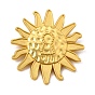 Alloy Lapel Pin Brooches for Backpack Clothes, Sun