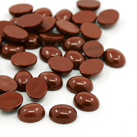 Природного красной яшмы кабошон, овальные, огнеупорный кирпич