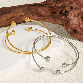 Стильные 304 из нержавеющей стали браслеты, браслеты с крутящим моментом для женщин