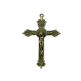Thème de pâques alliage de style tibétain gros pendentifs, pour Pâques, crucifix croix