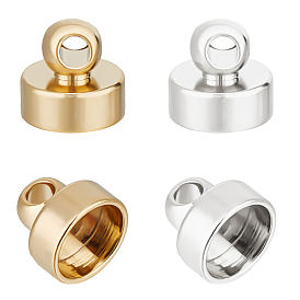 40шт 2 цвета латунные подвески, шапка из бисера, без кадмия и без свинца, плоско-круглые