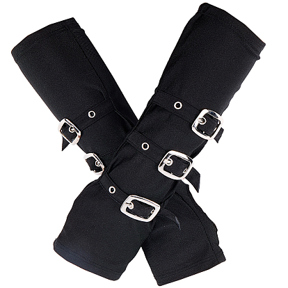 Тканевые нарукавники в стиле байкер-панк для женщин и девочек, со сплавочной фурнитурой