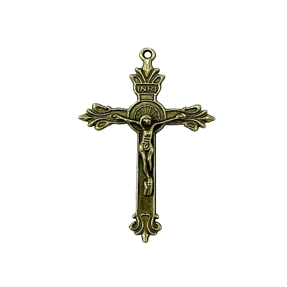 Thème de pâques alliage de style tibétain gros pendentifs, pour Pâques, crucifix croix