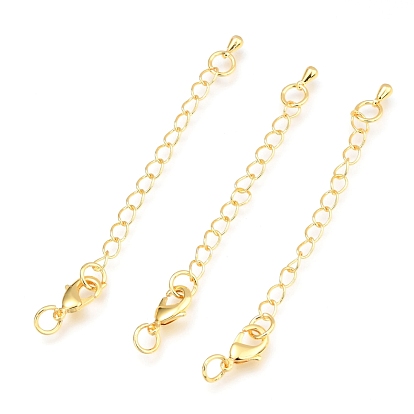 Brass Chain Extender, Long-Lasting Plated