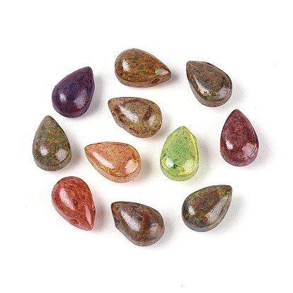 Пикассо, запекание краски, стеклянные бусины, слеза