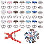 Resin Snap Buttons, Brass Garment Buttons, with ABS Plastic Five Claw Press Button Snap Fastener Pliers, Flat Round