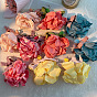 Design Fabric Art Bow Flower Earrings Fashion Exaggerated Handmade Long Earrings