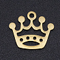 201 Stainless Steel Laser Cut Charms, Crown