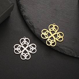 Stainless Steel Pendants, Clover