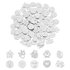 304 Stainless Steel Cabochons, Laser Cut