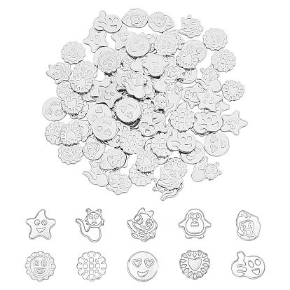 304 Stainless Steel Cabochons, Laser Cut