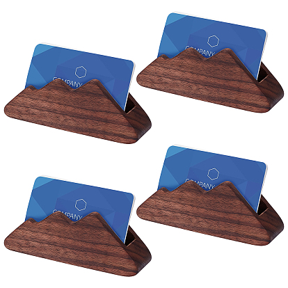 4шт. деревянная настольная подставка для визитных карточек, форма горы