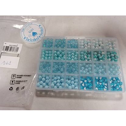 DIY Bracelets Making Kits, including Elastic Crystal Thread, Acrylic & ABS Plastic Beads