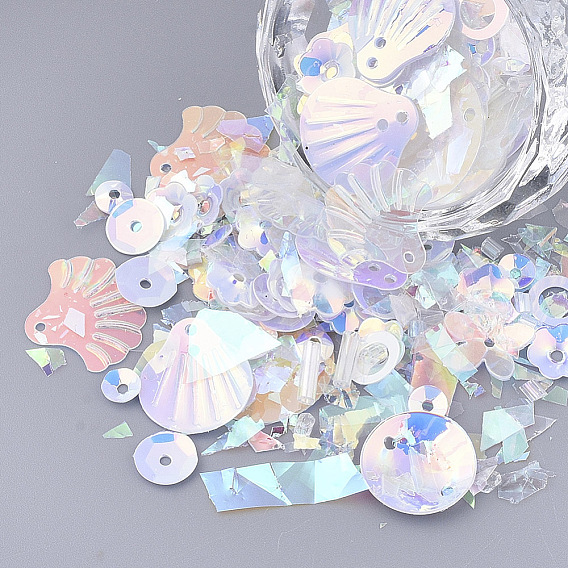 Аксессуары для орнаментов, пластиковые пайетки / блестки из пвх, разнообразные