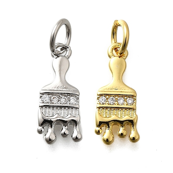 Латунные микро проложить кубического циркония прелести, чистить, стойки покрытие, без кадмия и без свинца, долговечный, с целью перехода в кольце