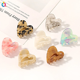 Irregular Heart-shaped Hollow Hair Clip for Women's Back Head Hairstyling