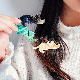 Sweet and Chic Cat Hair Clips for Women, Duckbill Clip with Cute Bow Design