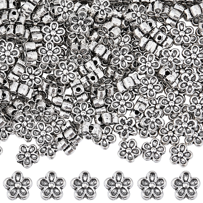 200шт. сплав в тибетском стиле 3бусины в виде цветка, без свинца и без кадмия