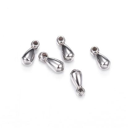 201 Stainless Steel Charms, Chain Extender Drop, Teardrop
