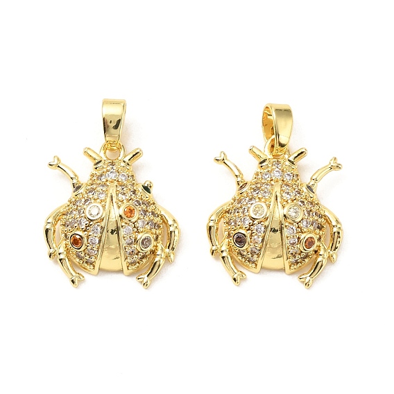 Латунные микро проложить кубического циркония подвески, без кадмия и без свинца, коровка