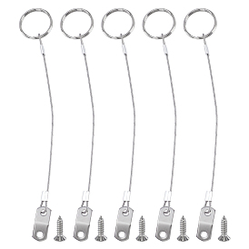 316 нержавеющая сталь и 304 нержавеющая сталь с пластиковой оболочкой, тросовый замок для садовой мебели, велосипед и мотоцикл