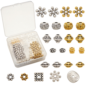 Тибетском стиле сплав Шарики прокладки, разнообразные