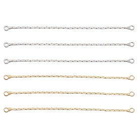 12 шт. 2 цвета латунные подвески-соединители для цепочек